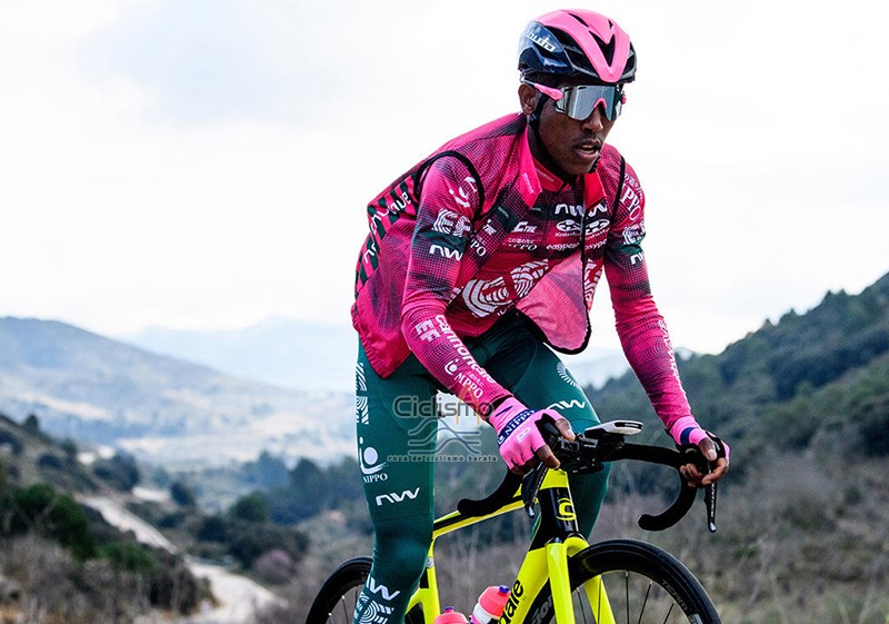 Ef Education-nippo Ropa Ciclismo Culotte Corto 2023 Hombre Mangas Cortas Rosa